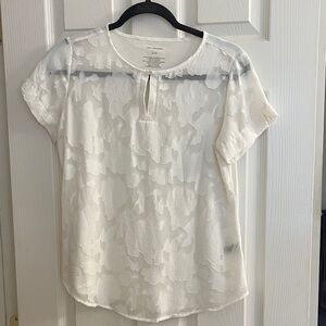 Van Heusen Ivory Floral Blouse